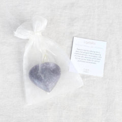 Lepidolite Heart by Tiny Rituals - A Girl's Gotta Spa!