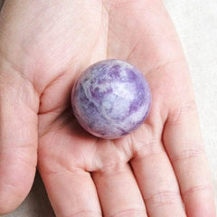 Lepidolite Sphere with Tripod by Tiny Rituals - A Girl's Gotta Spa!