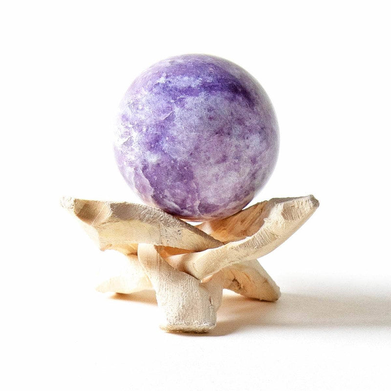 Lepidolite Sphere with Tripod by Tiny Rituals - A Girl's Gotta Spa!