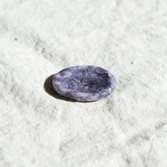 Lepidolite Worry Stone by Tiny Rituals - A Girl's Gotta Spa!