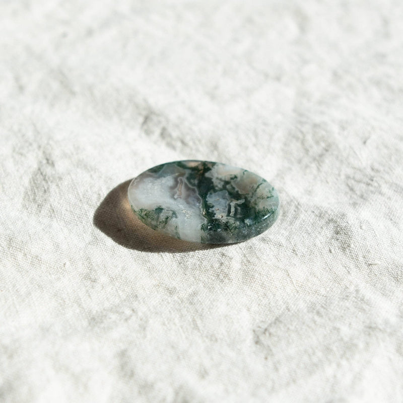Moss Agate Worry Stone by Tiny Rituals - A Girl's Gotta Spa!