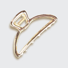 Open Shape Claw Clip - Gold by KITSCH - A Girl's Gotta Spa!