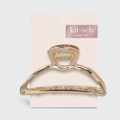 Open Shape Claw Clip - Gold by KITSCH - A Girl's Gotta Spa!