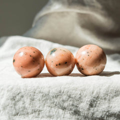 Orange Calcite Sphere with Tripod by Tiny Rituals - A Girl's Gotta Spa!