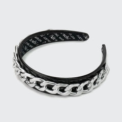 Patent Headband with Chain - Black by KITSCH - A Girl's Gotta Spa!