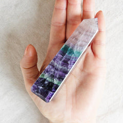 Rainbow Fluorite Tower by Tiny Rituals - A Girl's Gotta Spa!
