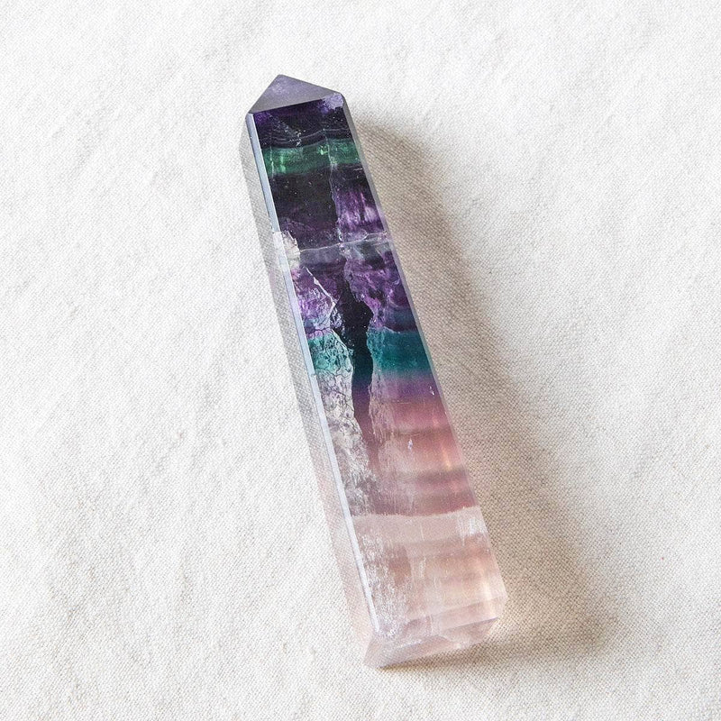 Rainbow Fluorite Tower by Tiny Rituals - A Girl's Gotta Spa!