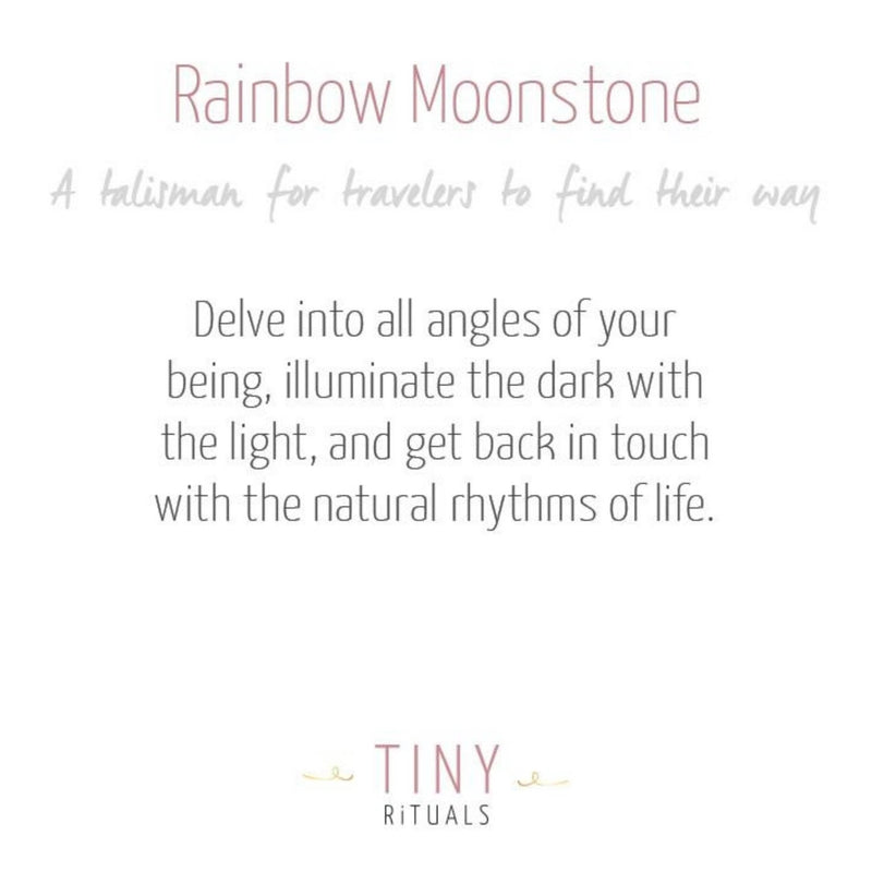 Rainbow Moonstone Worry Stone by Tiny Rituals - A Girl's Gotta Spa!