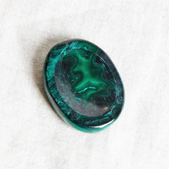 Rare Genuine Malachite Worry Stone by Tiny Rituals - A Girl's Gotta Spa!