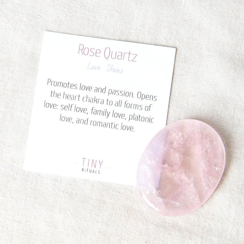 Rose Quartz Worry Stone by Tiny Rituals - A Girl's Gotta Spa!
