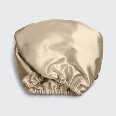 Satin-Wrapped Hair Towel - Champagne by KITSCH - A Girl's Gotta Spa!