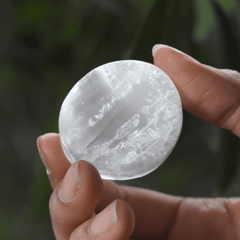 Selenite Worry Stone by Tiny Rituals - A Girl's Gotta Spa!