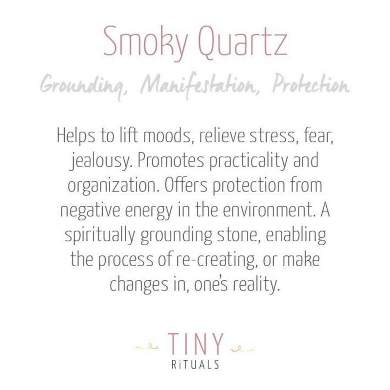 Smoky Quartz Worry Stone by Tiny Rituals - A Girl's Gotta Spa!