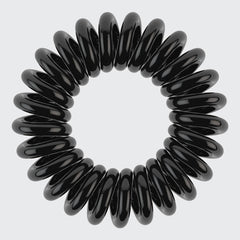 Spiral Hair Ties 4 Pack - Black by KITSCH - A Girl's Gotta Spa!