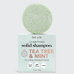 Tea Tree + Mint Clarifying Shampoo Bar by KITSCH - A Girl's Gotta Spa!